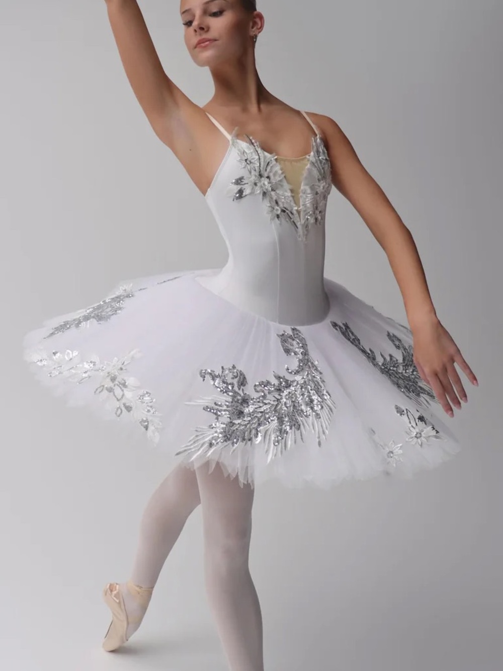 Stardom Stage Boutique White Flat Tutu Ballet Dance Costume